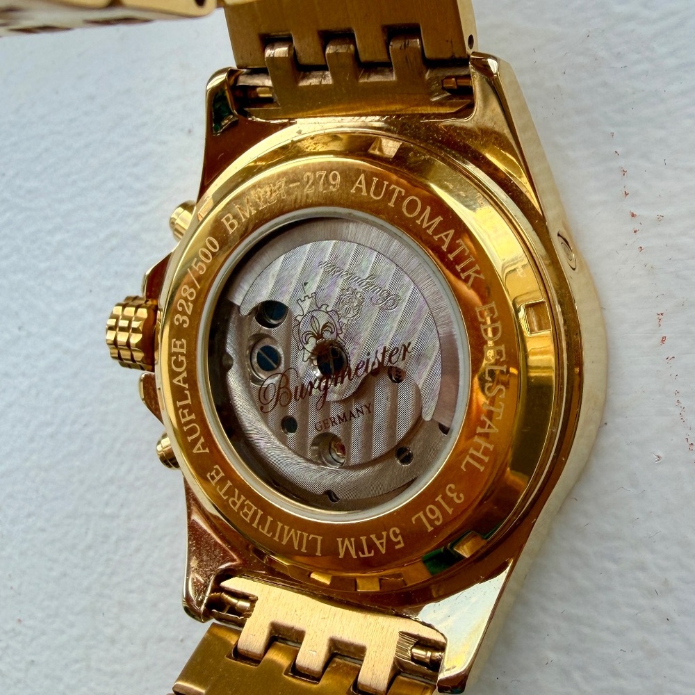 Burgmeister Men Royal Diamond Automatic BM127-279 wrist watch
